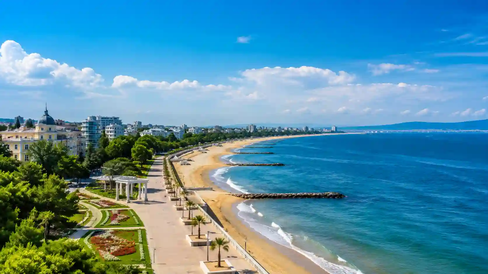 Istanbul Airport to Burgas transfer — city and sea view