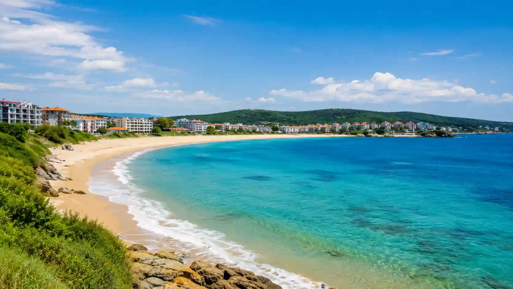 Istanbul Airport to Primorsko transfer — beach and sea view